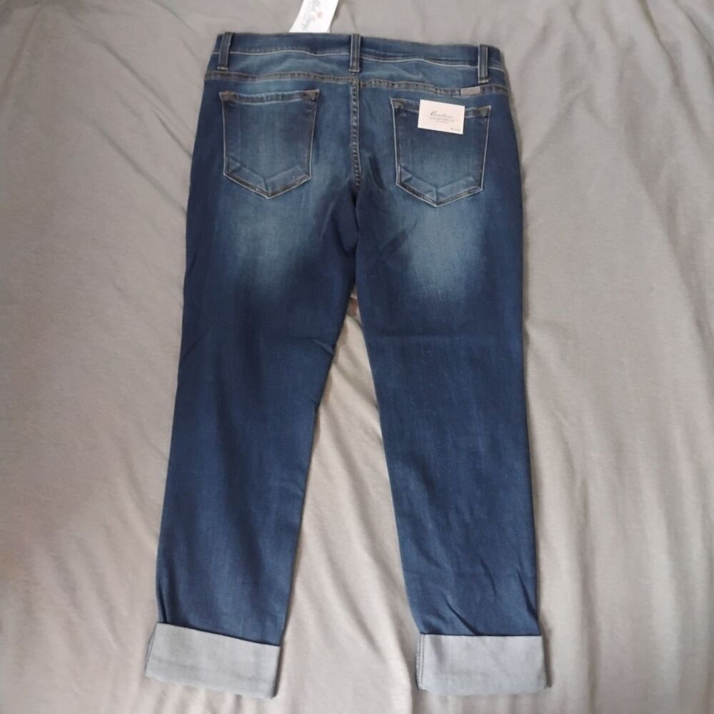 KanCan Alexandrea Ankle Jean Distressed Skinny NWT Size W13/30 Dark Wash KC8127D - Picture 15 of 16